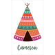 Colorful Teepee Luggage Tags Image 3 of 3